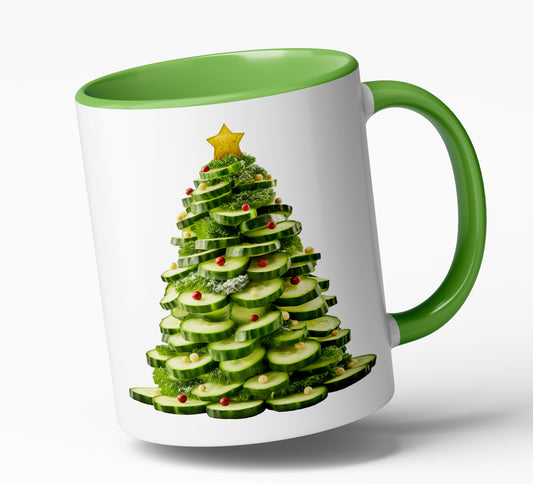 Weihnachts-Tasse "Gurkenbaum" - Spülmaschinenfest- das ideale Geschenk