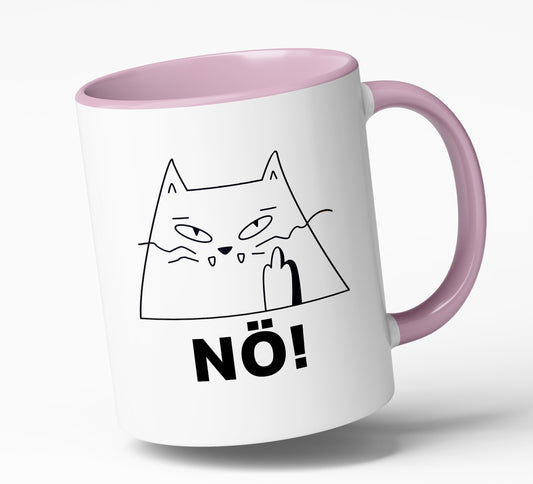 Spruch-Tasse "Katze - Nö!" - Spülmaschinenfest- das ideale Geschenk