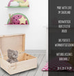 Erinnerungsbox personalisiert für Baby & Kind - Regenbogen - 30x20x14cm - Holzkiste Geschenk zur Geburt